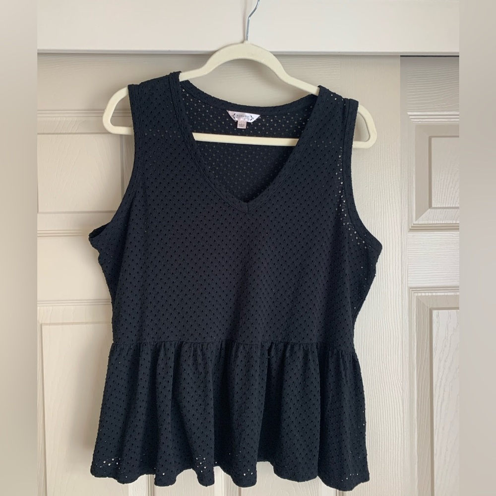 Nanette Lapore | Black Tank | Size L